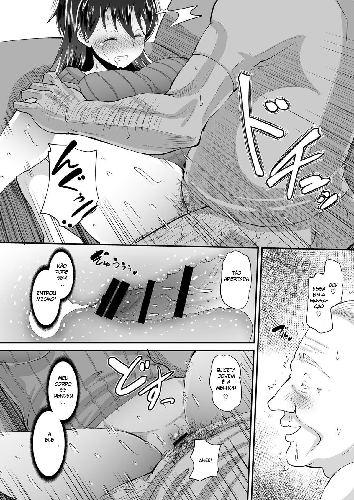 Traição - Biyaku Tsuma wa Gifu Senyou OnaPet: Esse incesto hentai com a historia dessa esposa safadinha, que ficou transando com o sogro.