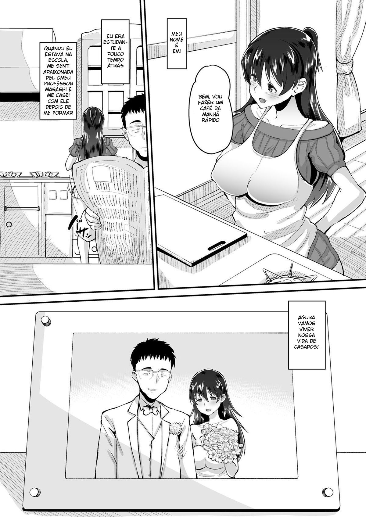 Traição - Biyaku Tsuma wa Gifu Senyou OnaPet: Esse incesto hentai com a historia dessa esposa safadinha, que ficou transando com o sogro.