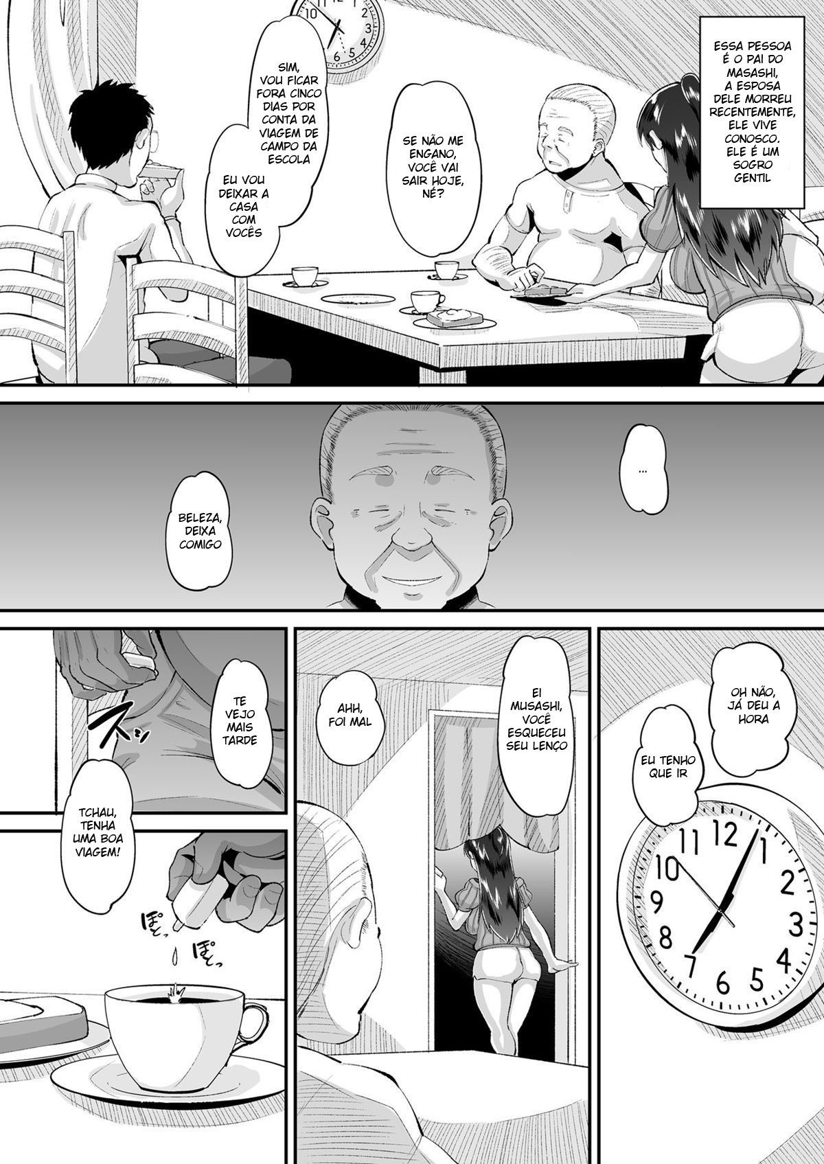 Traição - Biyaku Tsuma wa Gifu Senyou OnaPet: Esse incesto hentai com a historia dessa esposa safadinha, que ficou transando com o sogro.