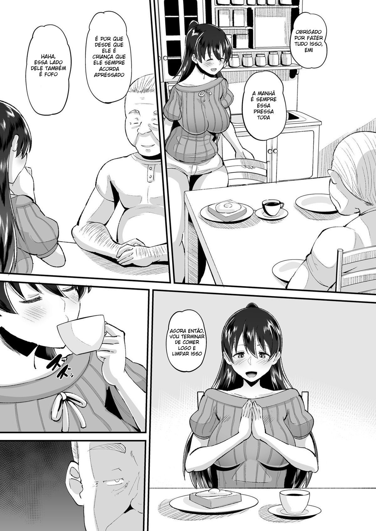 Traição - Biyaku Tsuma wa Gifu Senyou OnaPet: Esse incesto hentai com a historia dessa esposa safadinha, que ficou transando com o sogro.