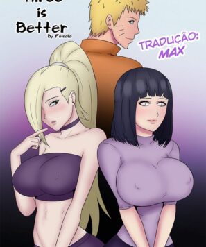 Naruto Hentai: Três é melhor