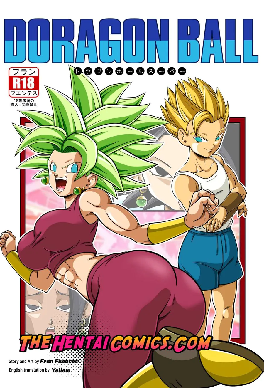 Dragon Ball Z Hentai: Cabba Sexo trisal